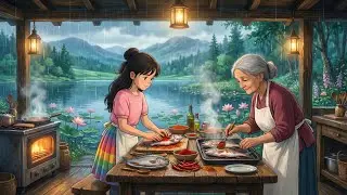 Rainy Lakeside life | ASMR Ghibli Studio Vibes&rdquo;&nbsp;#GhibliStyle&nbsp;#CozyASMR&nbsp;#calmvideo&nbsp;#relaxinganimation