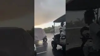 Jaden Smith playing Golf on the rain