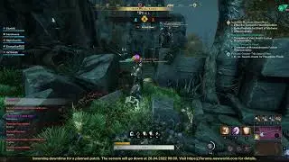 New World stamina recovery test - two Sturdy Energy perk