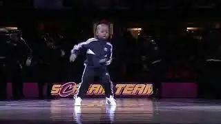 5YO Kid Tavaris Jones Dances at Basketball Game Cleveland Cavaliers