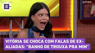 BBB 25: Ap&oacute;s elimina&ccedil;&atilde;o, Vit&oacute;ria SE CHOCA com falas de ex-aliadas: 'Banho de trouxa pra mim'