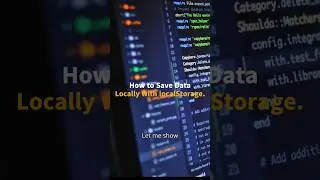 💾 How to Save Data Locally with localStorage 💾 in JavaScript 
