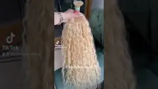 Slavic Natural Curly hair extensions #hairextensions #ktipextensions #lahair #beauty #hairstyle