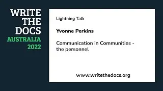 LT: Yvonne Perkins - Communication in Communities - the personnel