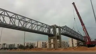 رفع كوبري مشاه في مدينة العلمين الجديده
