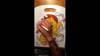 Colouring AppleJack from My Little Pony