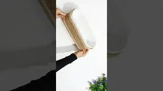 Genius DIY Rope and Cardboard Tray Hack! Easy and Stylish! #jutediy #traydiy#short #shortvideo