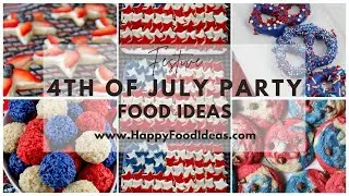 21+ Festive 4th of July Party Food Ideas! #4thofjuly #desserts #dessert  #dessertrecipes