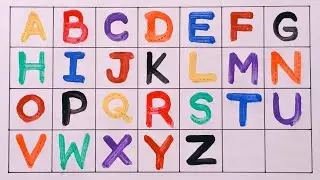 A to Z kids rhymes, Collection for writing along dotted lines for toddlers, Alphabet, ABC song, 245