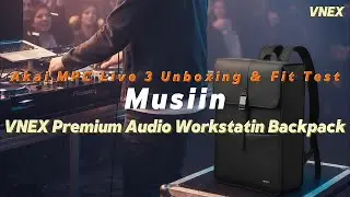 MPC Live 3 Unboxing and Compatibility Test with Musiin Premium VNEX Audio Workstatin Backpack#akai