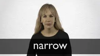 How to pronounce NARROW in British English