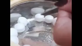 Naphthalence  balls new packs & and scissors, cutting making naphthalence powder smelling 🤍⚪️⚪️⚪️✂️👃