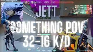 PRX something POV Jett on Pearl 32-16 K/D (VALORANT Pro POV)