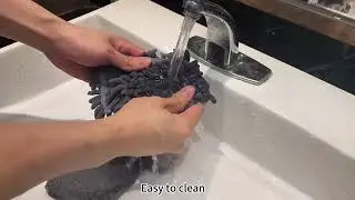 JEHONN Window Cleaning Equipment, 163 cm Long Handle Professional Shower Glass Washing Brush