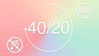 40/20 - Pomodoro - 40 minute timer with 20 minute breaks - Pastel