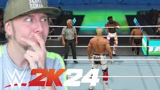 WWE 2K24 i played my first GAUNTLET MATCH