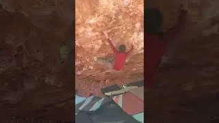 Monkey Bar Traverse, V6/7, Kraft Boulders, Red Rock Canyon