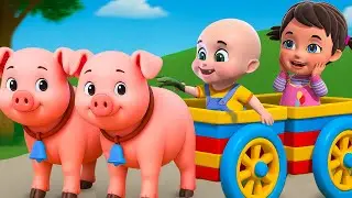 Lola The Piggy Song New Compilation | Wheels On the Animal Cart | Nursery Rhymes and Kids Songs