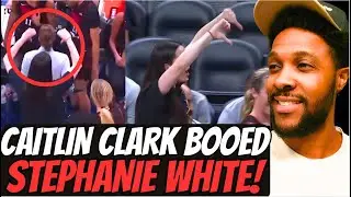 CAITLIN CLARK HAD ENOUGH OF STEPHANIE WHITE AND STARTED BOOING HER CLOSE TO THE END OF THE GAME!