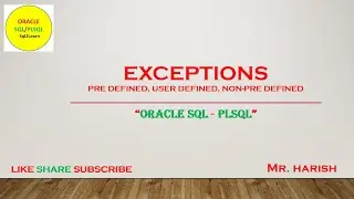 Oracle PLSQL Exceptions