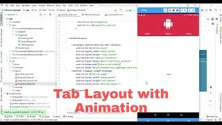 Tab Layout with Animation and Different Fragments - Android Studio Tutorial