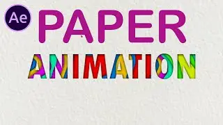 Paper Text Animation - After Effects Tutorial | No Plugins Required #aftereffects #tutorial