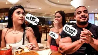 LEVAMOS UMA VEGETARIANA NA CHURRASCARIA 😱 ELA EXPERIMENTOU??