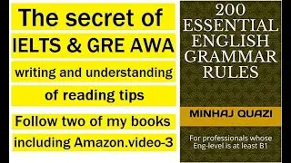 IELTS Writing Tips and Tricks +GRE AWA, দুটো বই ফলো করুন (including Amazon),video-3