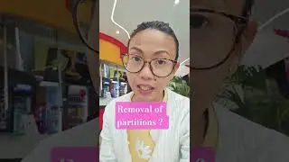 my thoughts about removal of partition in dubai