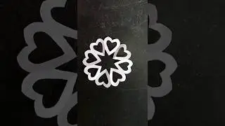 Origami Paper cutting craft /  paper heart shape Cutting craft