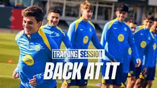GAVI BACK WITH THE GROUP | FC Barcelona Training 🔵🔴