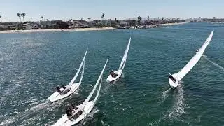 2025 Saturday Soling Regatta 4   April 19   Race 1   start & weather mark