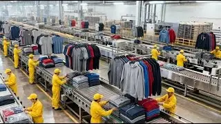 How T-Shirts, Sweaters & Hoodies Are Made | Inside a Knitted cloth Factory (Full Process)