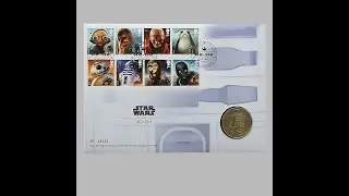 2017 Star Wars R2 D2 Medal Cover - Royal Mail First Day Cover UK
