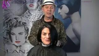 STRAIGHT BOB IN A SHADE OF BLUE.  Elif tutorial C&C by T.K.S