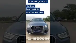 Buy Pre-Owned Certified 2014 Audi Q3 3.5 TDI With Mansoon Offer | For Best Deal Call 8800292405