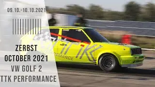New VW Golf 2 World Record!! Fastest Golf ever! Fast Acceleration!! TTK Performance 10.10.21 Zerbst