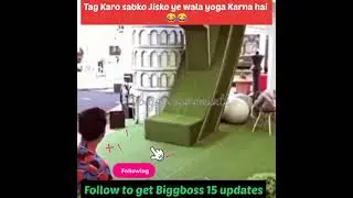 Shardul and Rubina doing yoga 😂 #biggboss14
