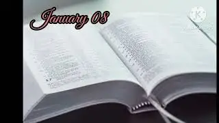 நாள் 08 || January 08 || ஒரு வருடத்தில் முழு வேதாகமம் 
