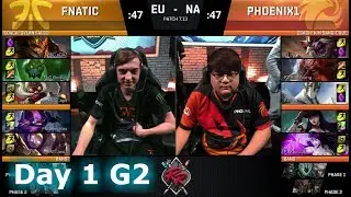 Fnatic vs Phoenix1 | Day 1 of NA vs EU Rift Rivals 2017 LoL | FNC vs P1 #RiftRivals