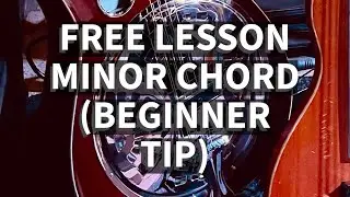 Free Beginner Dobro Lesson | Minor Chord Tip | Open G Tuning