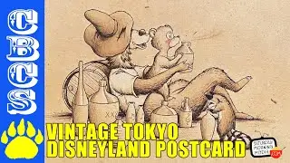 Vintage Tokyo Disneyland Brother Ted & Oscar Postcard - CBCS 314
