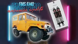 FMS FJ40 suspension upgrade | 90mm front shocks tuning #fms  #toyota #fj40