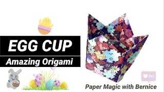 How to do an Origami egg holder 🥚 | Egg Holder for Easter