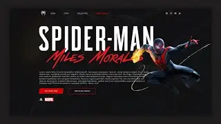 How To Make A Animated Website | HTML CSS | Spider man Landing Page
