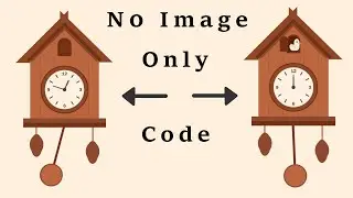 Old-Style Cuckoo Clock || CSS Art || Clock HTML CSS JavaScript