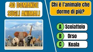 Indovina 40 domande sugli animali | Quiz sugli Animali