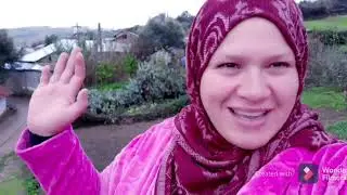 نهار كلو شتاء ☔ من دوار العزيب 😍 مشيت نشوف جدي + رفيسة بالدجاج البلدي من ارض الحدث😋🐓