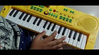 9 year old kid plays mini Keyboard - Indian classical on western keyboard