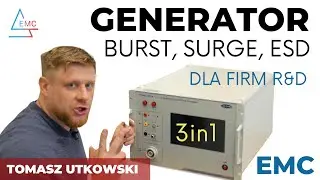 Generator EMC 3 w 1 - EFT BURST, SURGE i ESD - dla firm R&D elektroniki - PRE testy EMC